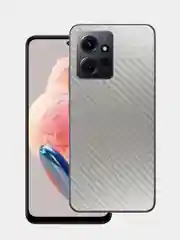 Серый металлик защитная пленка для Xiaomi Redmi Note 12 4G под карбон на заднюю часть,под кожу на зад
