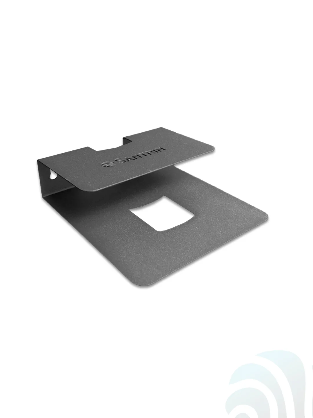 Полка кронштейн для тв приставки, роутера, пульта SANTRIN WALL SHELF-S стальная, черная