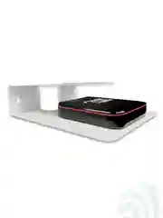 Полка кронштейн для тв приставки, роутера, пульта SANTRIN WALL SHELF-S стальная, белая