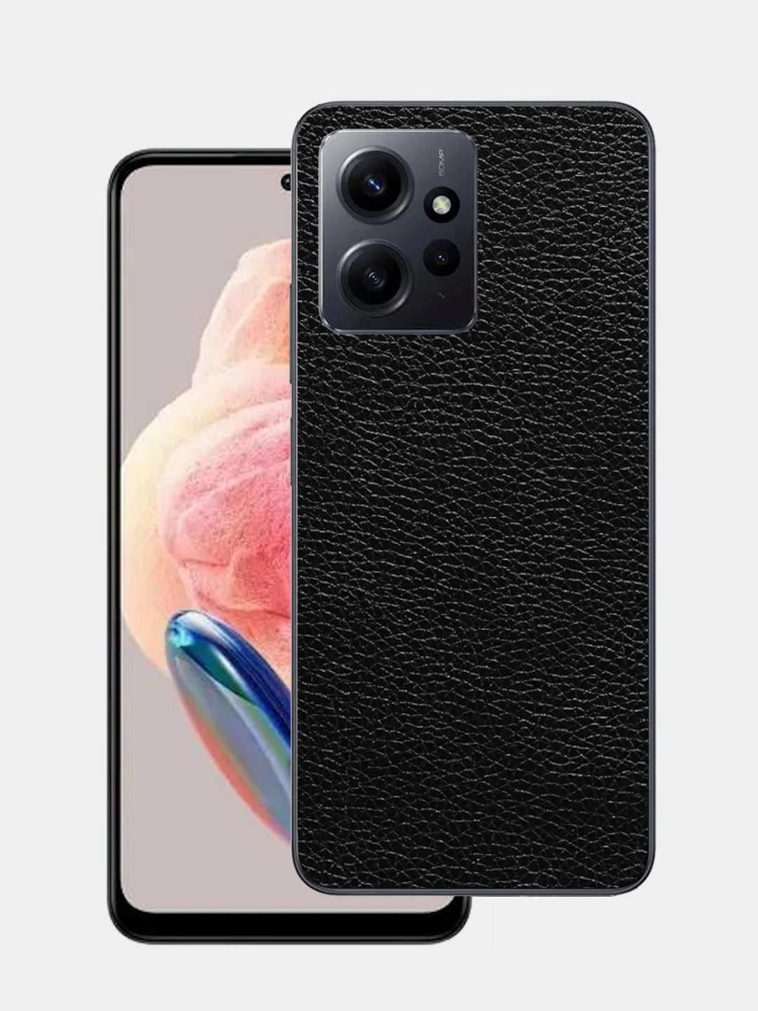 Угольный защитная пленка для Xiaomi Redmi Note 12 4G под карбон на заднюю часть,под кожу на зад