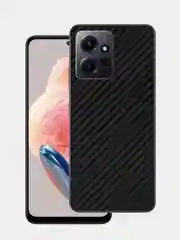 Черный защитная пленка для Xiaomi Redmi Note 12 4G под карбон на заднюю часть,под кожу на зад