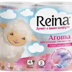 Лавандовый туалетная бумага Reina Classic, 12 рулонов, 2 слоя, туалетная бумага, реина, 2 слоя