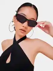 Черный трендовые солнцезащитные очки унисекс