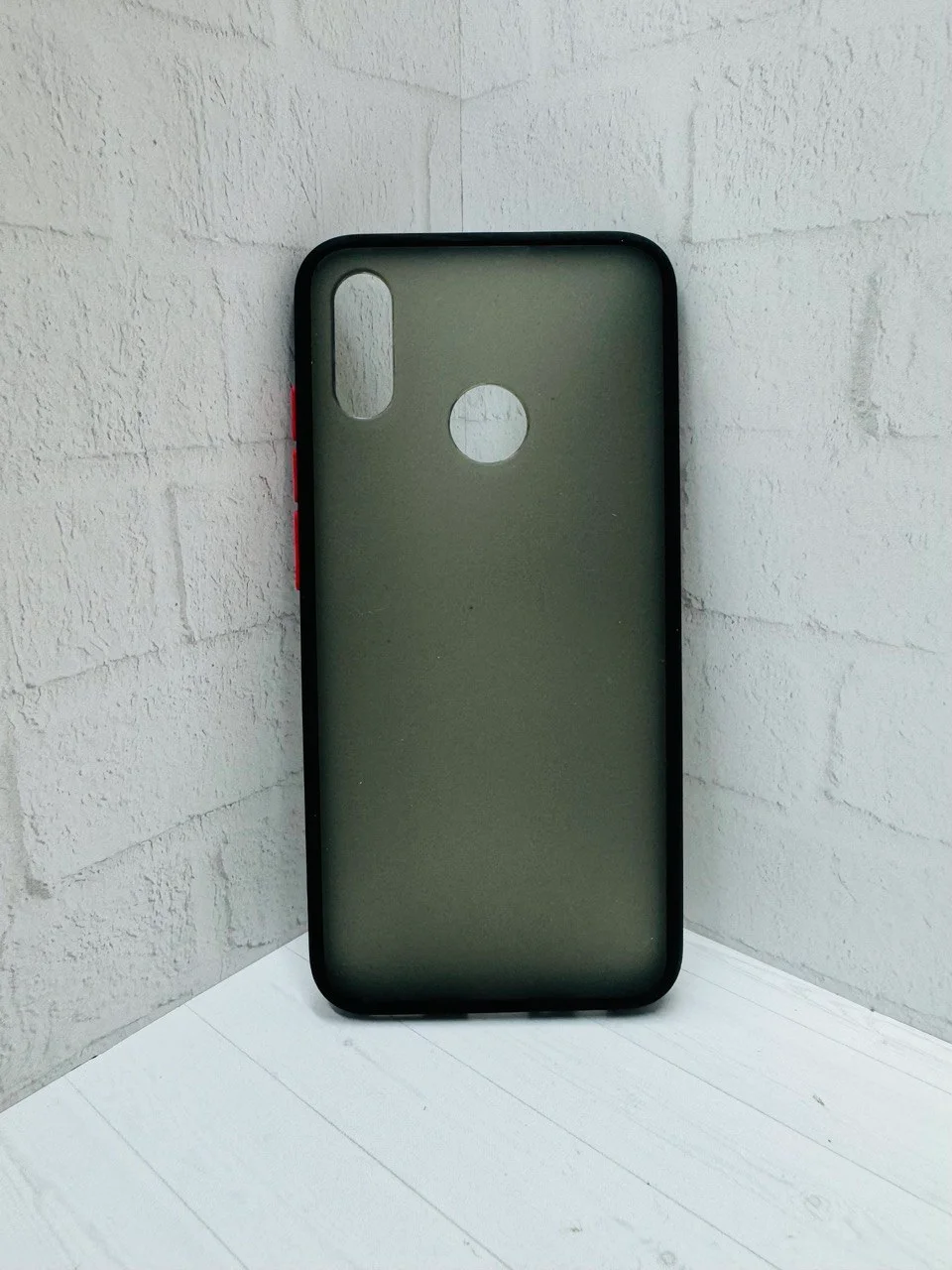Черный чехол затемнённый пластик для Samsung A11 / M51 / Honor 20 / Honor 10i/ Huawei P smart Z