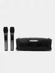 Беспроводная портативная Bluetooth караоке-колонка с микрофонами