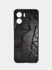 Тёмно-серый чехол для Honor 90 Lite с принтом, с рисунком (Хонор 90 Лайт)