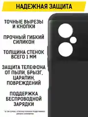 Чехол-накладка Krutoff Soft Case для Xiaomi POCO M4 5G черный