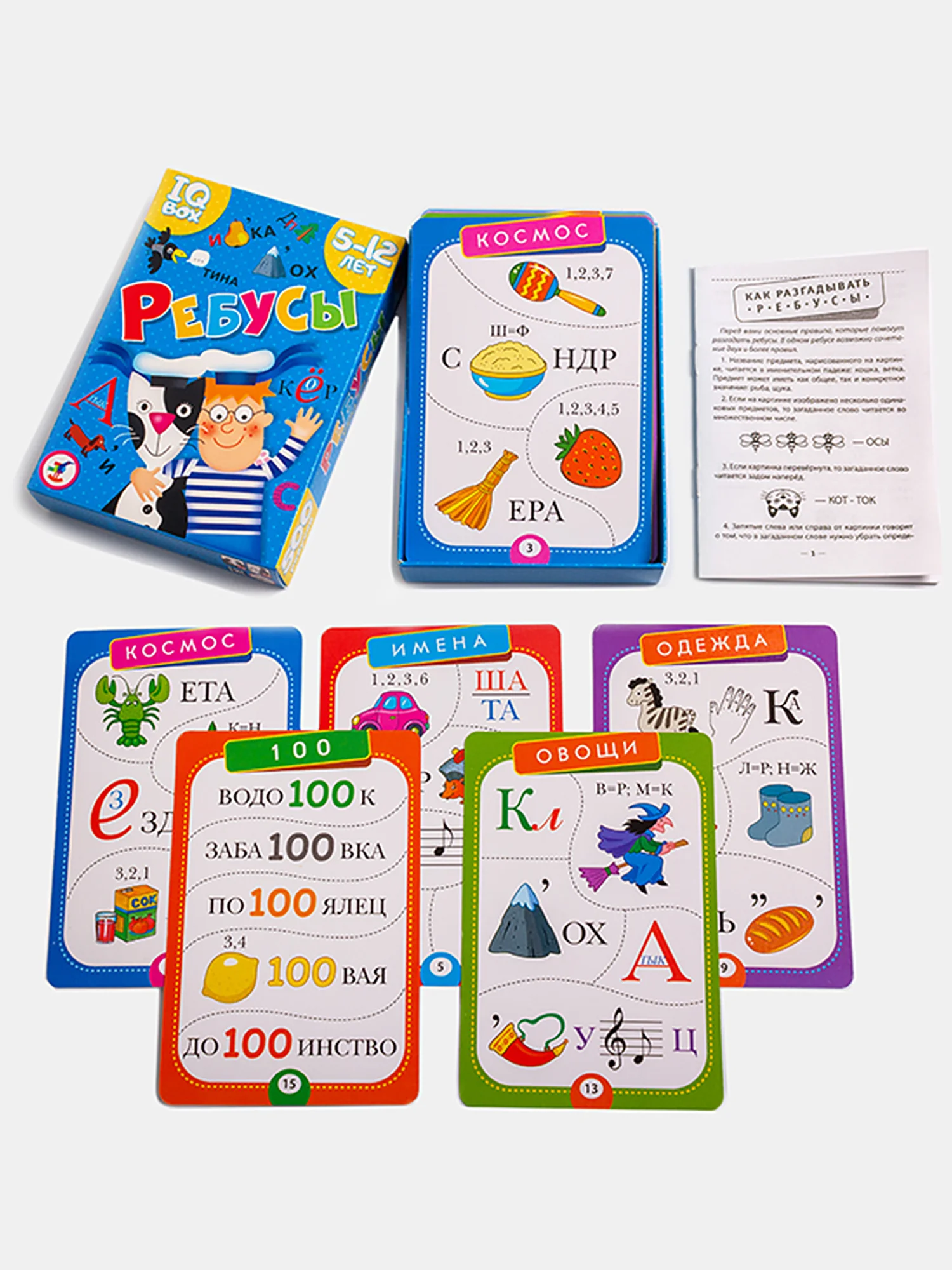 Настольная игра IQ Box "Ребусы", Дрофа-Медиа