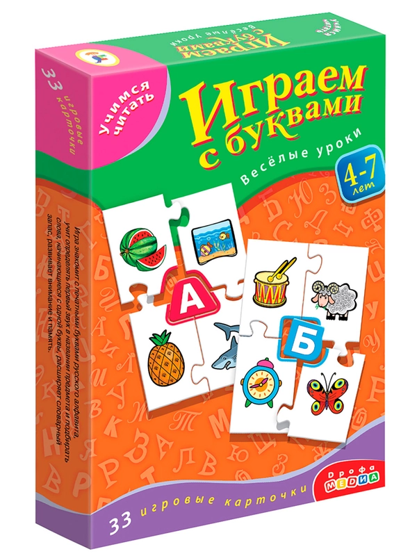 Учимся читать. Играем с буквами Настольная игра Дрофа-медиа