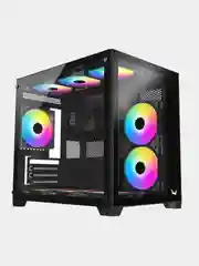 Черный корпус компьютерный Formula Crystal Z5 TG