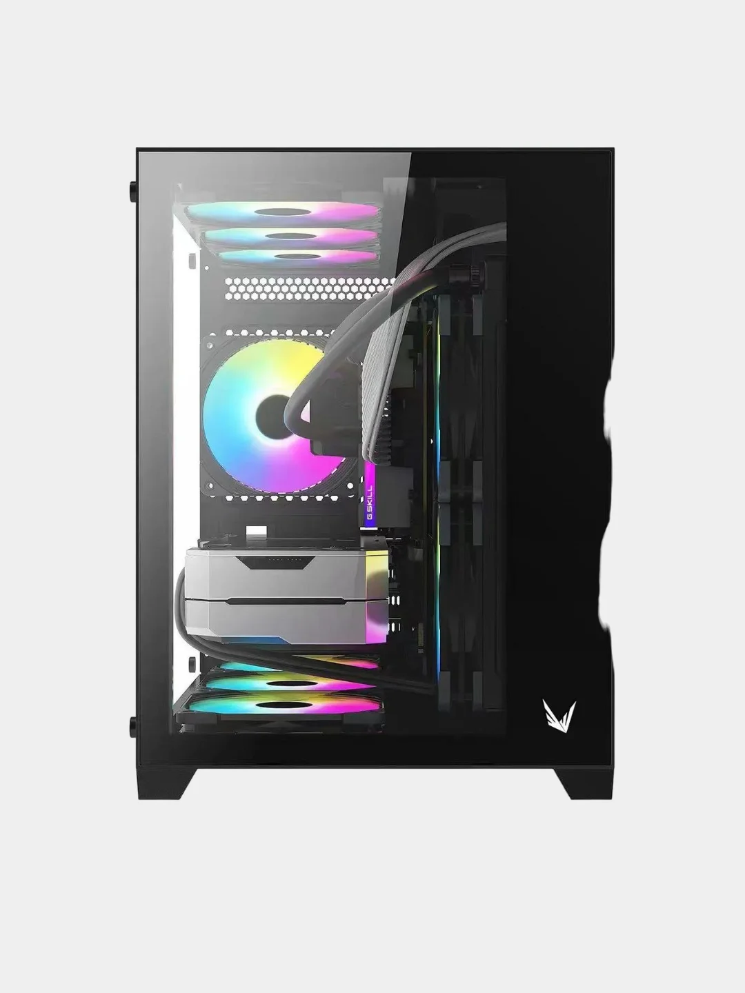 Черный корпус компьютерный Formula Crystal Z5 TG