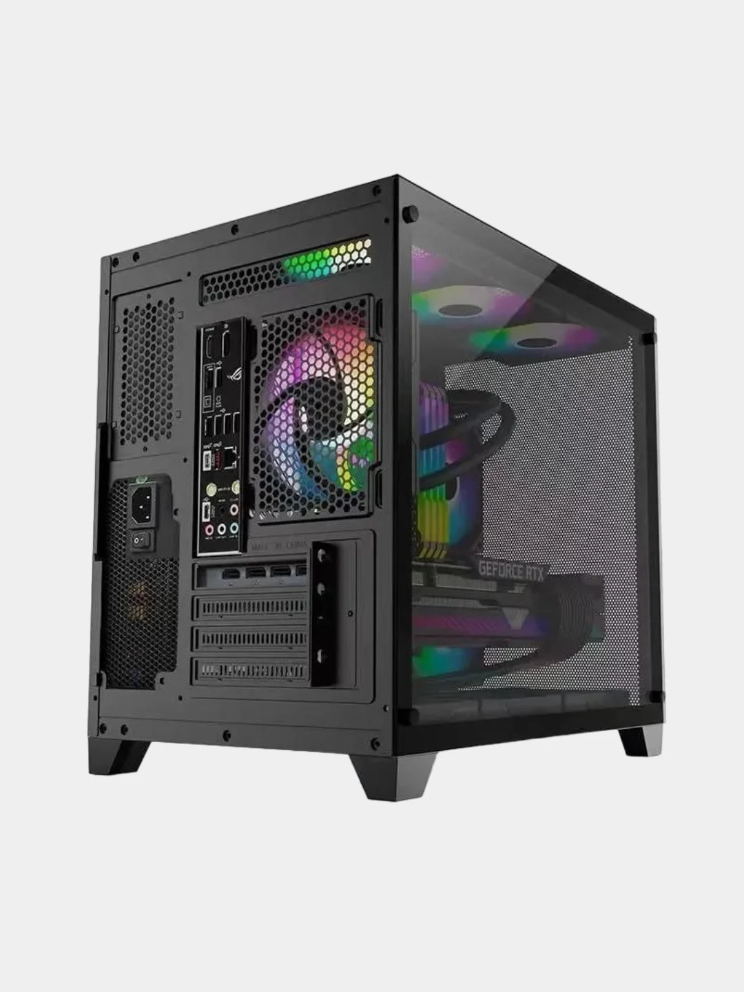 Черный корпус компьютерный Formula Crystal Z5 TG