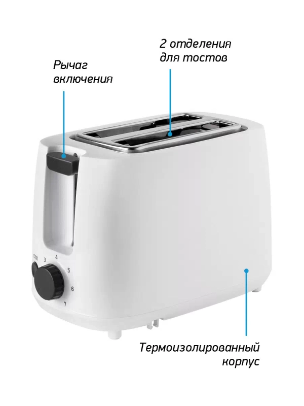 Тостер BBK TR82 белый