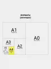 Папка для рисования для школы канцелярская А4 210х297мм, 24 л., 200г/м2, Brauberg
