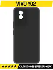 Чехол-накладка Krutoff Soft Case для Vivo Y02 черный