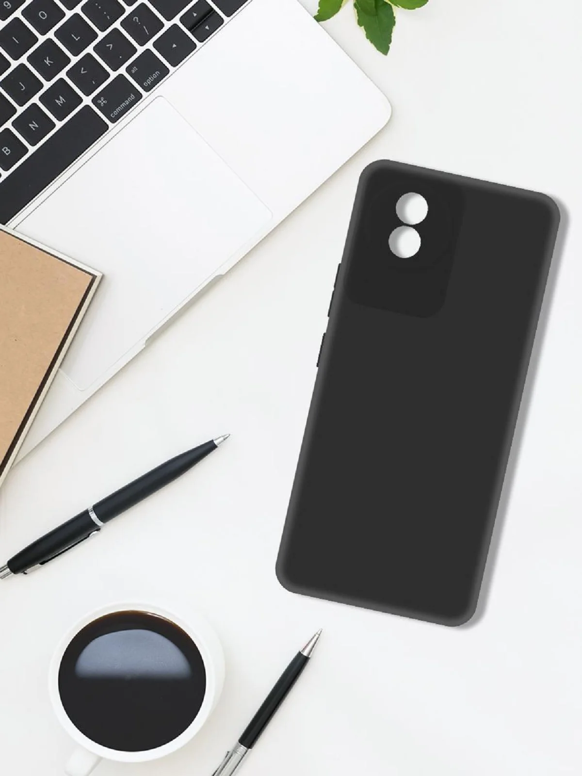 Чехол-накладка Krutoff Soft Case для Vivo Y02 черный
