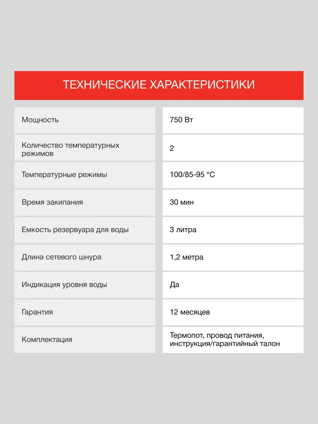 Белый термопот Starwind STP1131 3 л, 750Вт