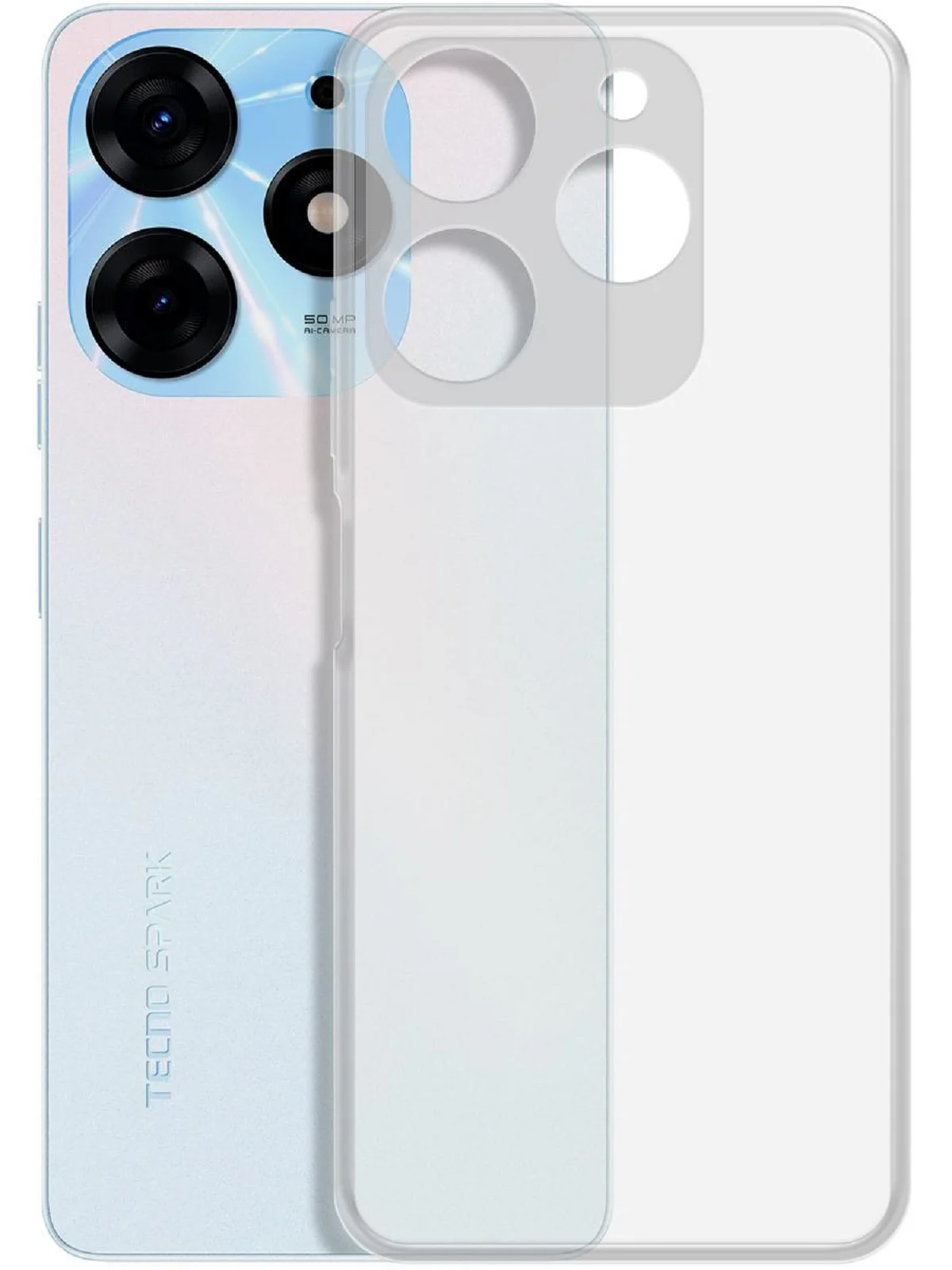 Чехол-накладка Krutoff Clear Case для TECNO Spark 10 Pro