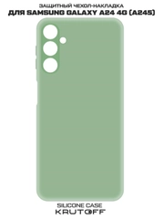 Чехол-накладка Krutoff Silicone Case для Samsung Galaxy A24 4G (A245) зелёный