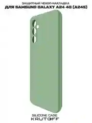Чехол-накладка Krutoff Silicone Case для Samsung Galaxy A24 4G (A245) зелёный