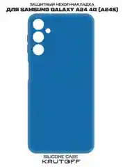 Чехол-накладка Krutoff Silicone Case для Samsung Galaxy A24 4G (A245) синий
