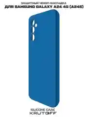 Чехол-накладка Krutoff Silicone Case для Samsung Galaxy A24 4G (A245) синий