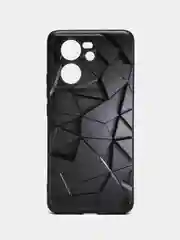 Тёмно-серый чехол для Xiaomi 13T / 13T Pro с принтом, с рисунком (Сяоми 13Т / 13T Про)