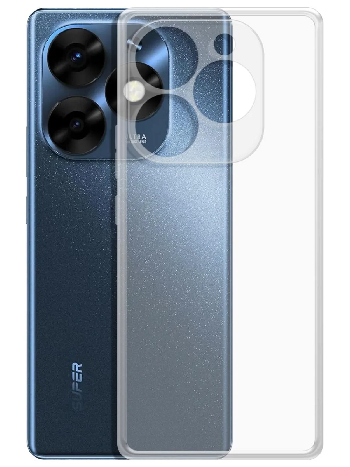 Чехол-накладка Krutoff Clear Case для ITEL S23+