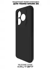 Чехол-накладка Krutoff Silicone Case для TECNO Spark 20 черный