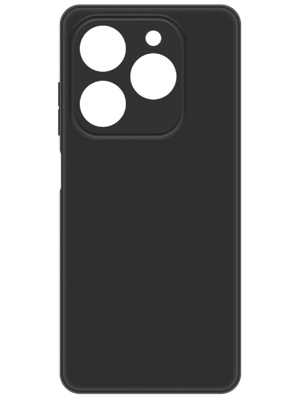 Чехол-накладка Krutoff Silicone Case для TECNO Spark 20 Pro черный