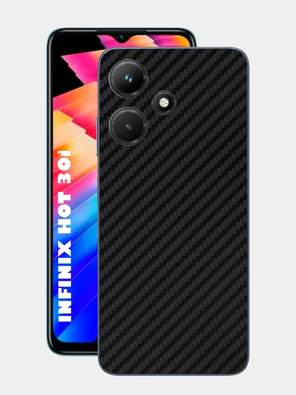 Защитная пленка для Infinix Hot 30i под карбон на заднюю часть,под кожу на зад, крышку