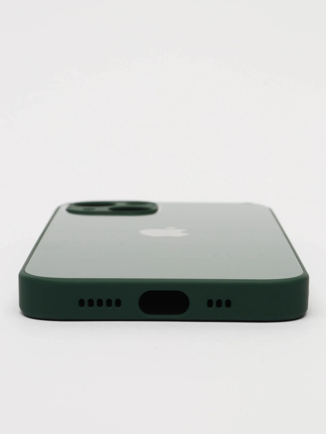 Голубой чехол для айфон со стеклянной панелью iPhone 11, 12, 13, 14, Pro, 12 Pro Max, 14 Pro