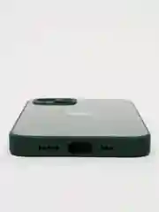 Голубой чехол для айфон со стеклянной панелью iPhone 11, 12, 13, 14, Pro, 12 Pro Max, 14 Pro