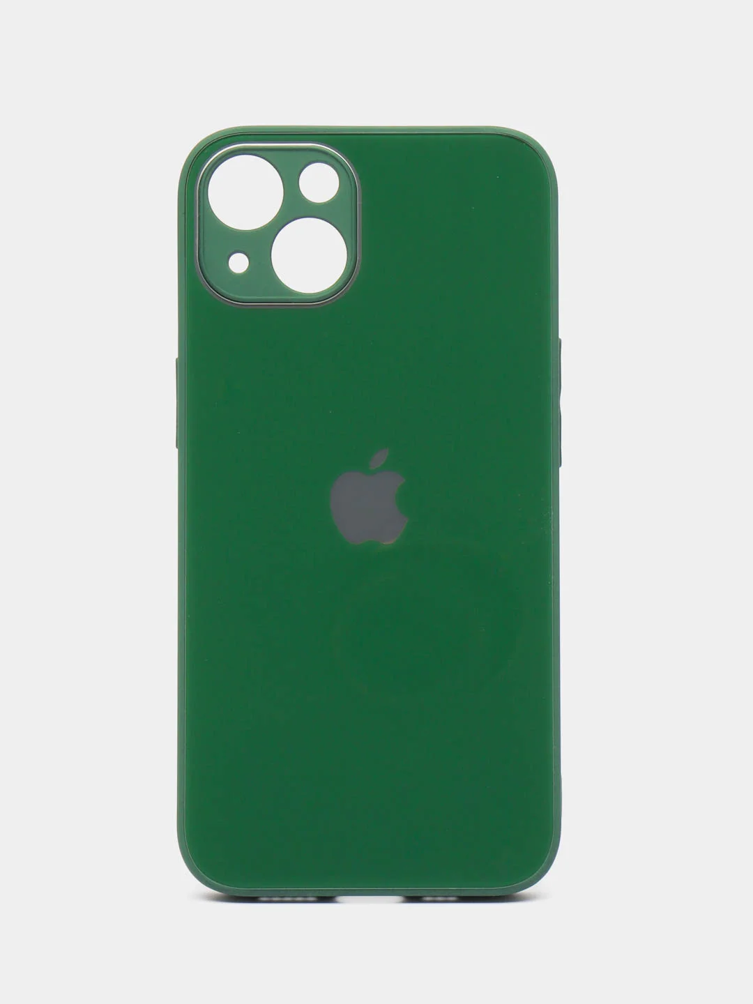 Голубой чехол для айфон со стеклянной панелью iPhone 11, 12, 13, 14, Pro, 12 Pro Max, 14 Pro