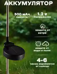 Белый садовый светильник на солнечных батареях для дачи и сада, фонарь Медуза,уличный светлячок