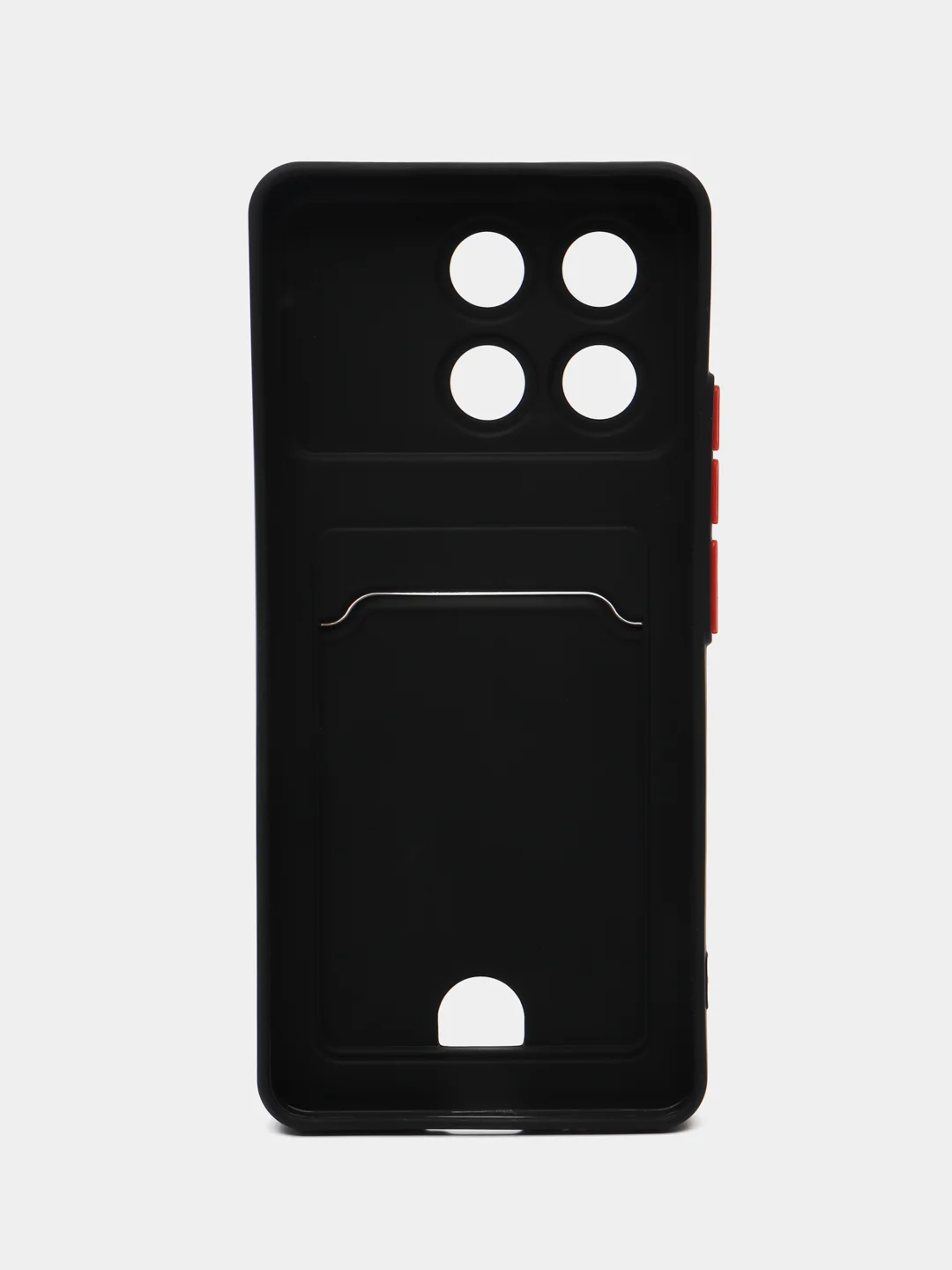 Черный чехол для Xiaomi Poco X6 Pro (Сяоми Поко Х6 Про), с карманом для карт