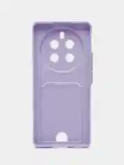 Сиреневый чехол для Realme 12 Pro 5G / Realme 12 Pro + 5G (Реалми 12 Про 5 Джи), с карманом для карт