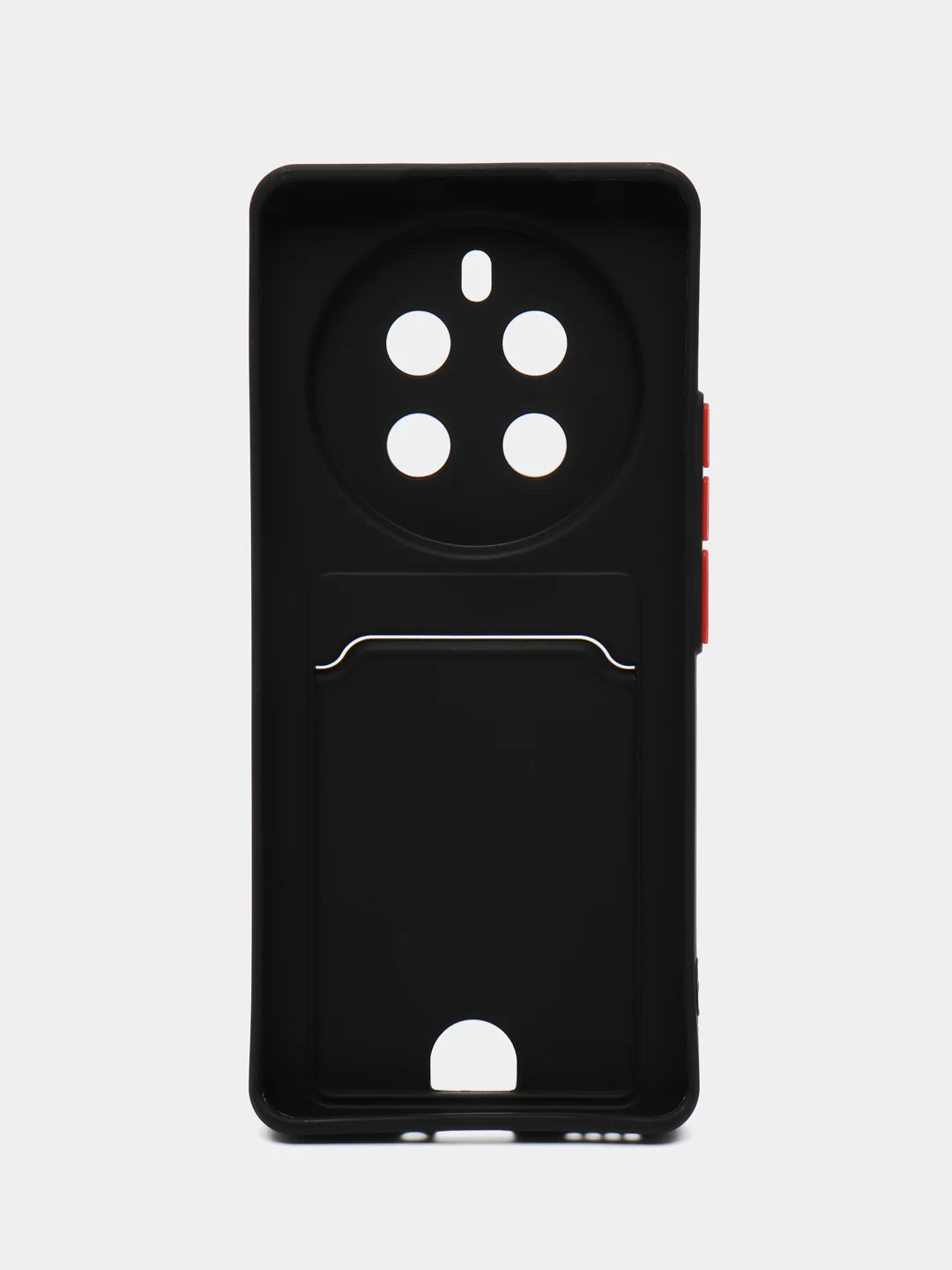 Черный чехол для Realme 12 Pro 5G / Realme 12 Pro + 5G (Реалми 12 Про 5 Джи), с карманом для карт