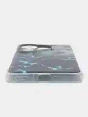 Бирюзовый чехол на Realme GT 6/GT 6T/GT Neo 6/GT Neo 6 SE / Реалми GT 6 прозрачный, с рисунком