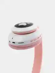 Розовый беспроводные детские Bluetooth наушники "Cat STN 28", на русском языке, с кошачьими ушками