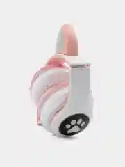 Розовый беспроводные детские Bluetooth наушники "Cat STN 28", на русском языке, с кошачьими ушками