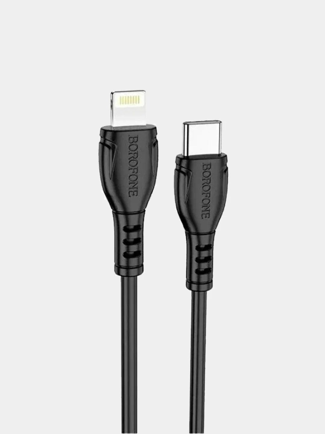 Черный кабель USB-C Apple iPhone Lightning Borofone BX51 PD быстрая зарядка для айфона iphone