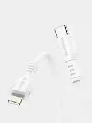 Белый кабель USB-C Apple iPhone Lightning Borofone BX51 PD быстрая зарядка для айфона iphone