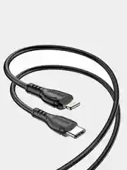 Белый кабель USB-C Apple iPhone Lightning Borofone BX51 PD быстрая зарядка для айфона iphone