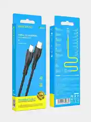 Белый кабель USB-C Apple iPhone Lightning Borofone BX51 PD быстрая зарядка для айфона iphone