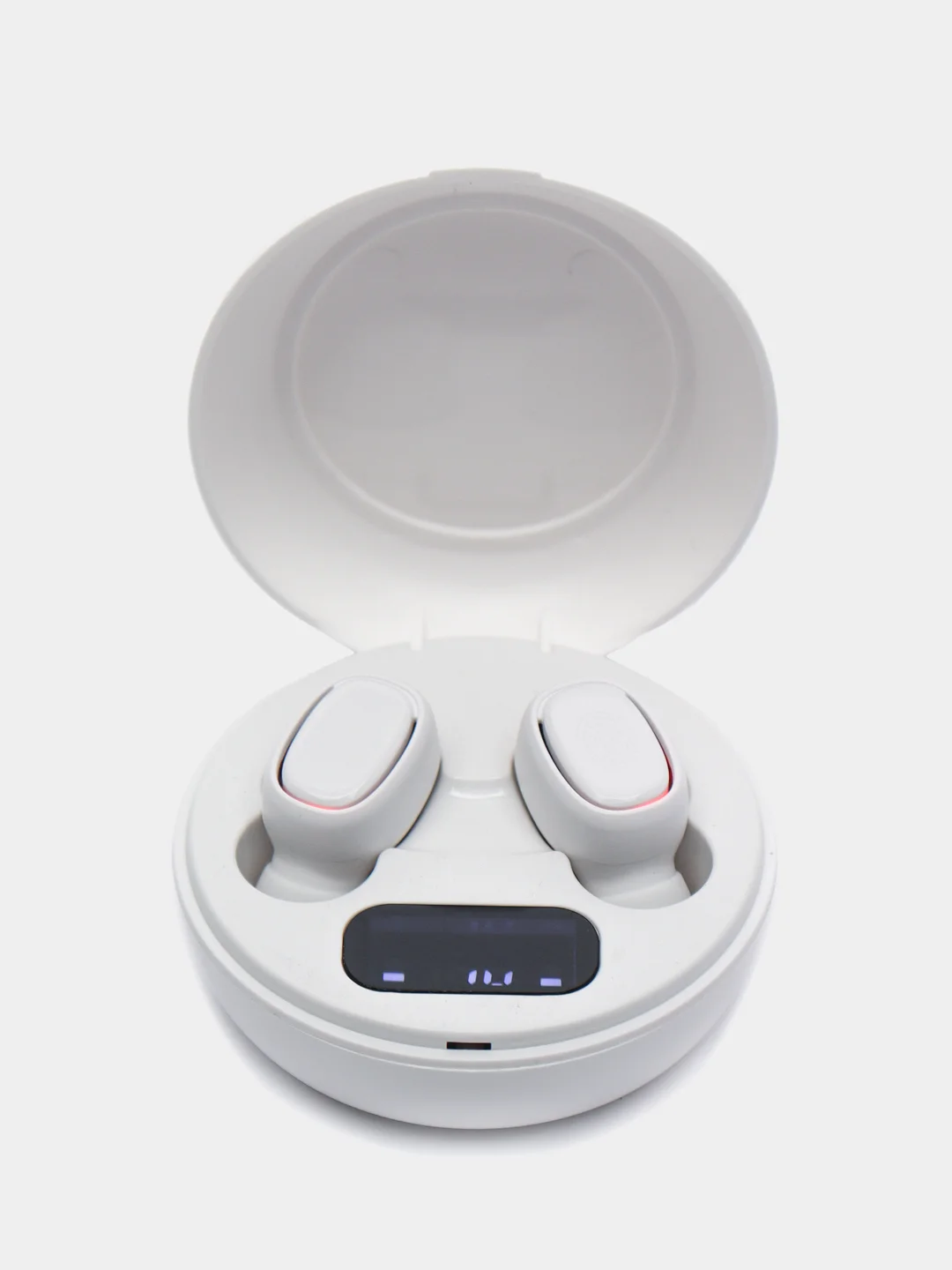 Наушники беспроводные с микрофоном, Bluetooth, microUSB, USB, белый