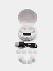 Наушники беспроводные с микрофоном, Bluetooth, microUSB, USB, белый