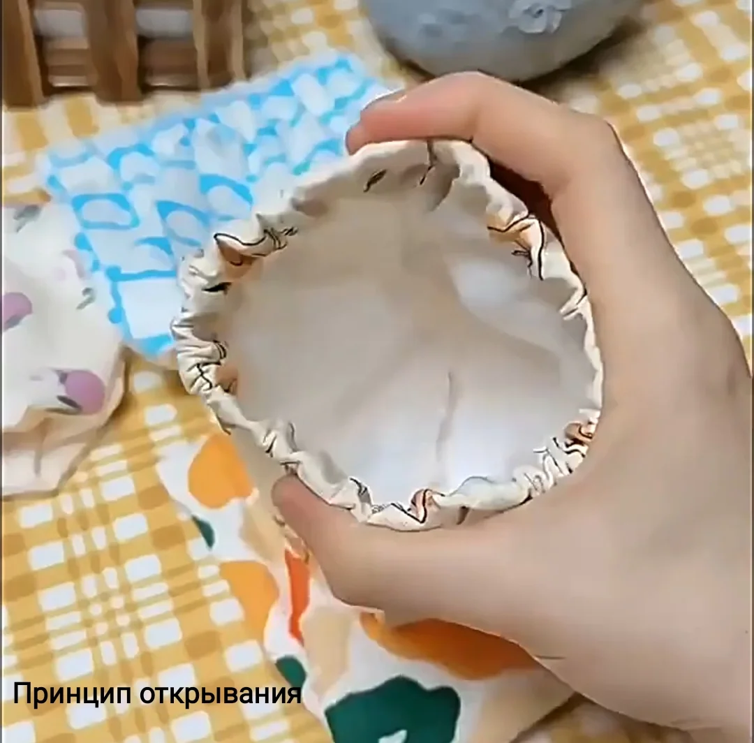Косметичка тканевая непромокаемая "персики"