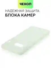 Мятный чехол для Google Pixel 7 силиконовый BROSCORP матовый, тонкий, бортик-защита вокруг камер