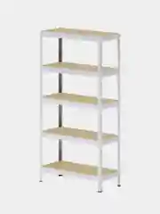 Стеллаж металлический HIT BOARD 912х400х1824/5 полок МДФ, оцинкованный, 91.2х40х182.4 см,